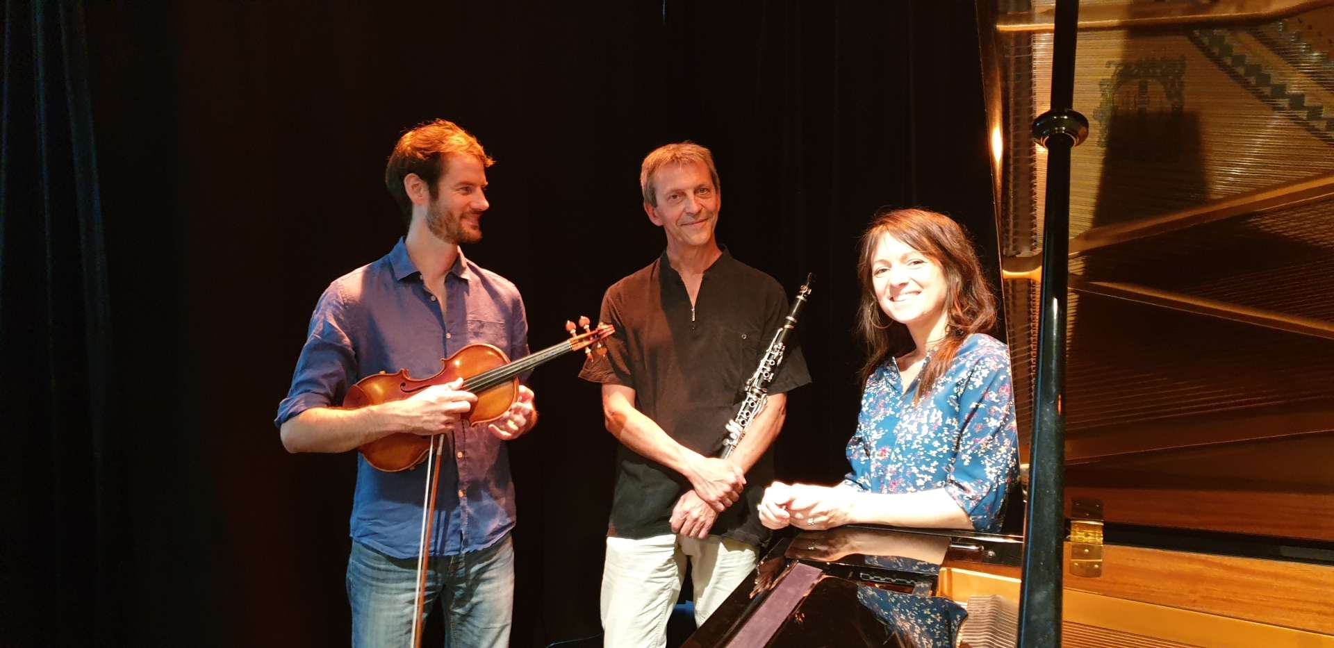 Violon, Samuel Bonifait / Clarinette, François-Xavier Bouton / Piano, Camille Poirier-Bonifait