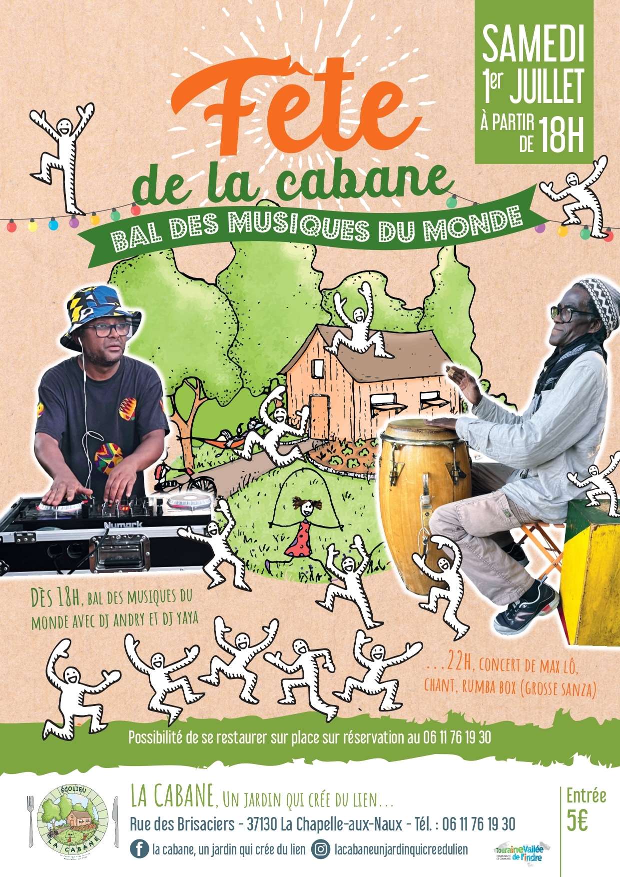 Affiche de la fête de la cabane