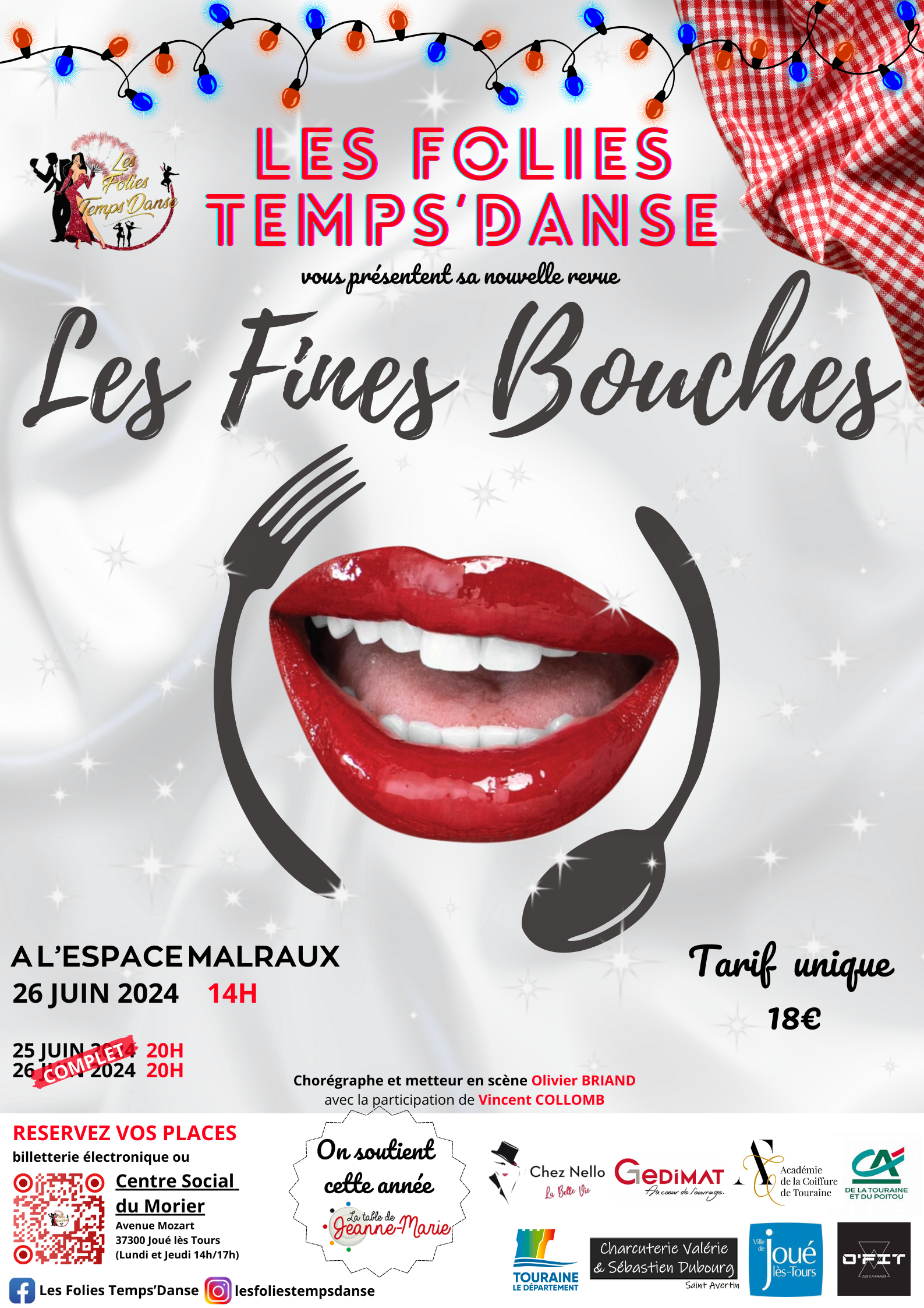 Les Folies Temps'Danse vous présente leur nouveau spectacle : "Les Fines Bouches"