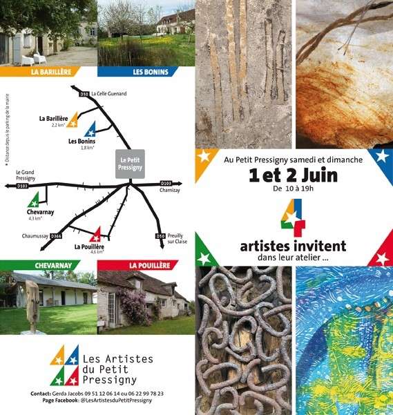 Les artistes du Petit Pressigny invitent les 1er et 2 Juin