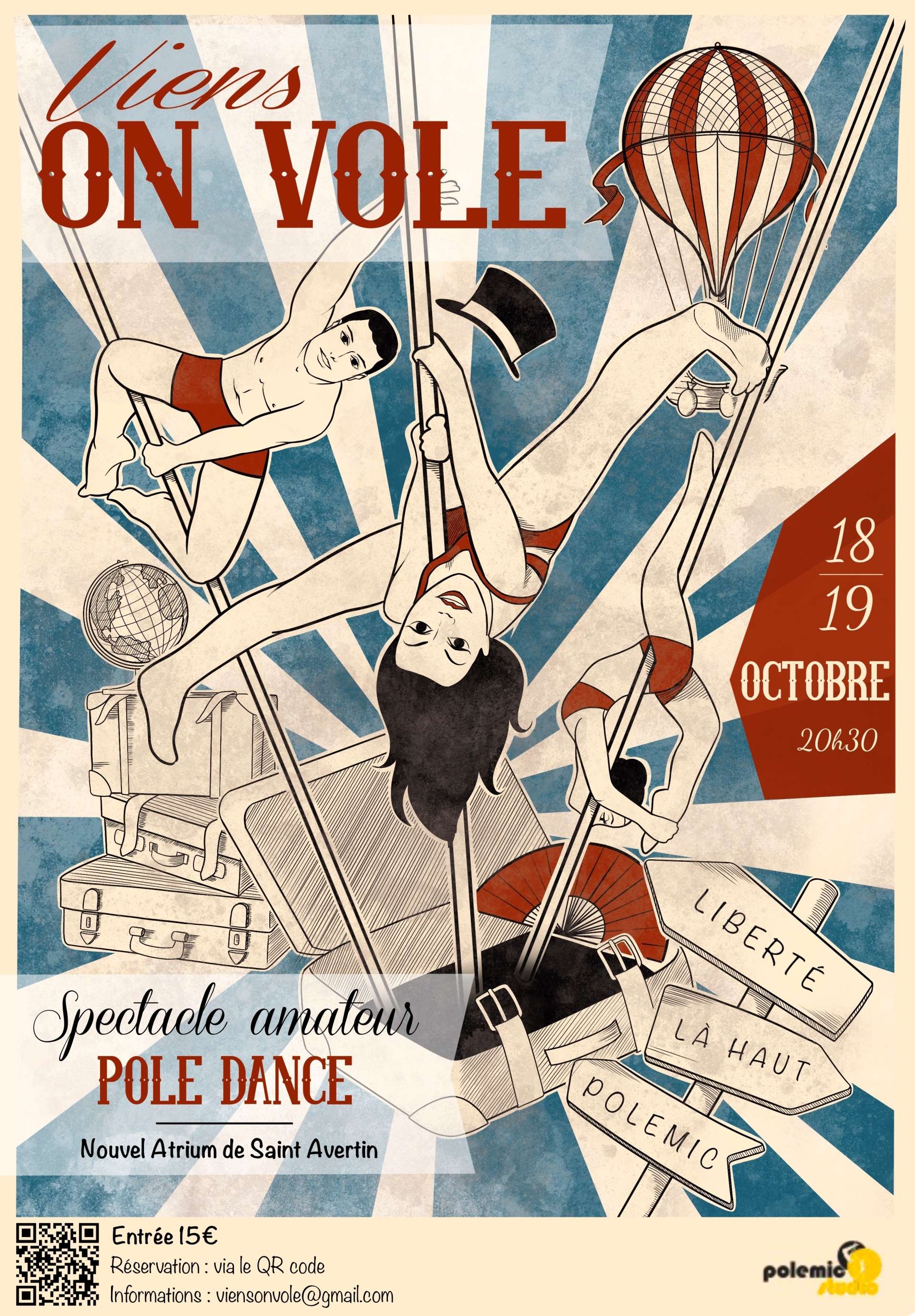 Affiche du spectacle VIENS ON VOLE 