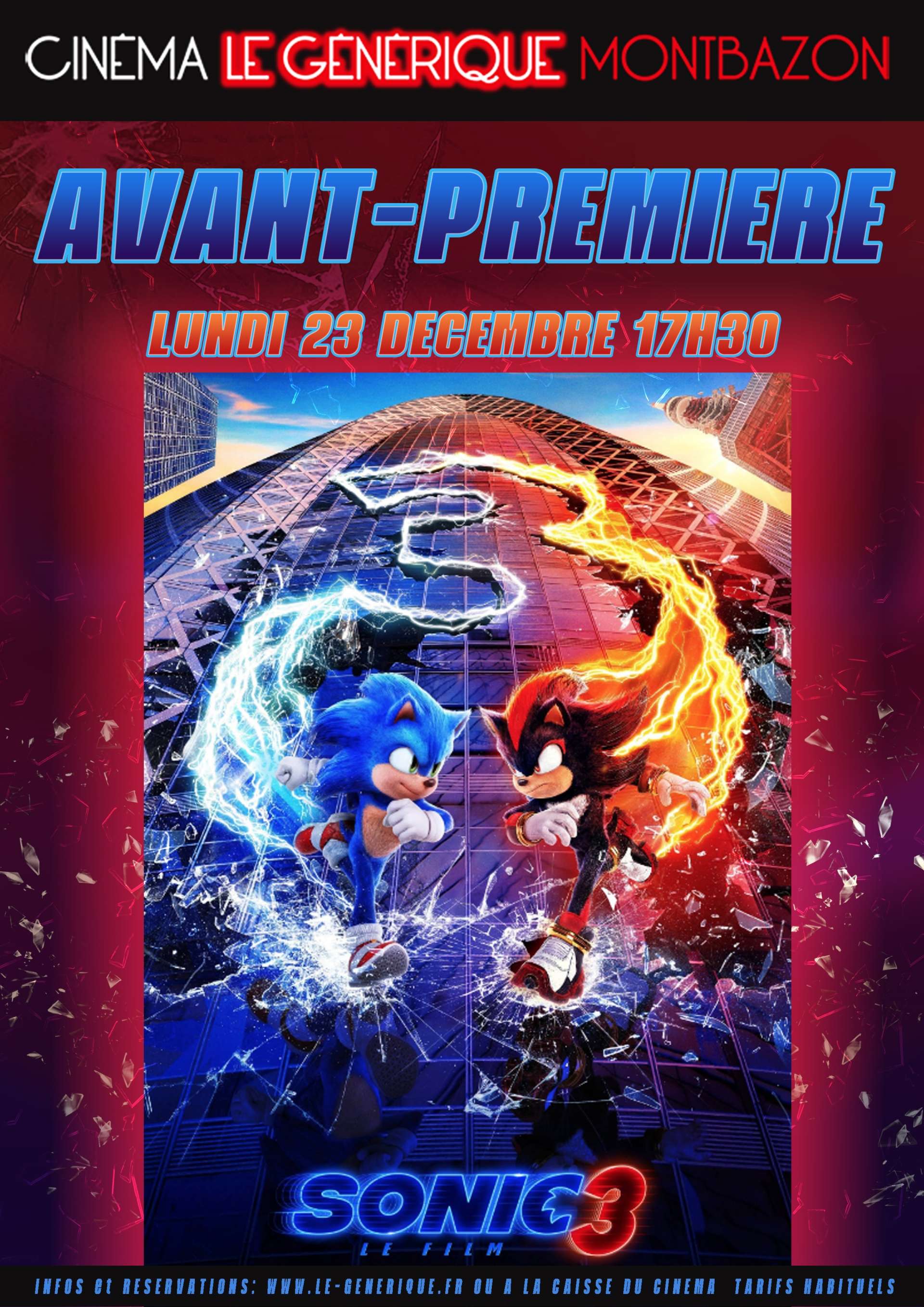 Affiche film Sonic 3