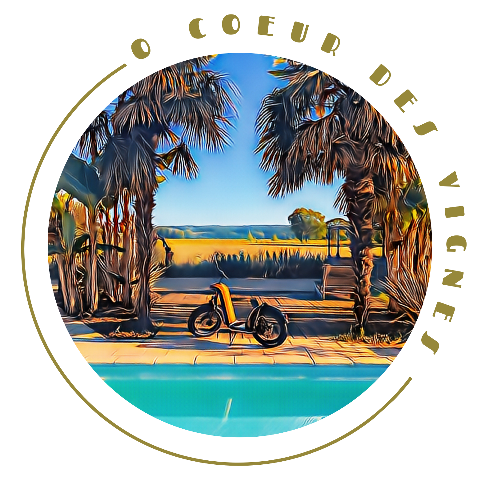 Logo trottinette tout-terrain à O Cœur des Vignes