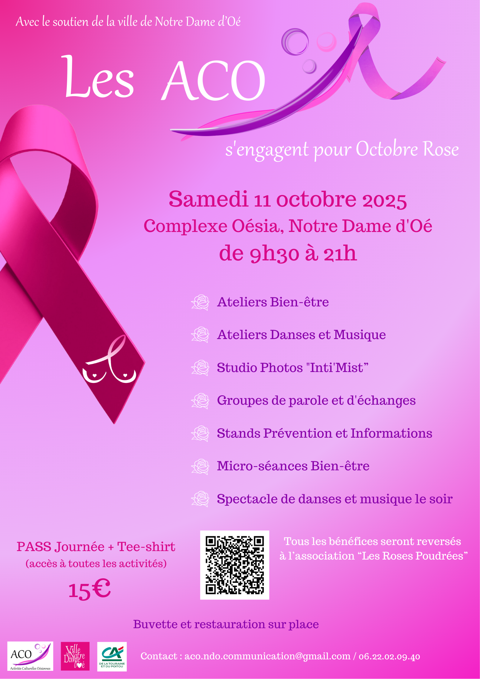 Tee Shirt Octobre Rose Femme Octobre Rose Sensibilisation
