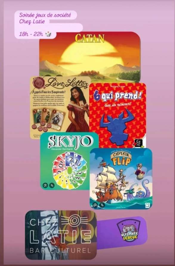 soirée jeu chez Latie