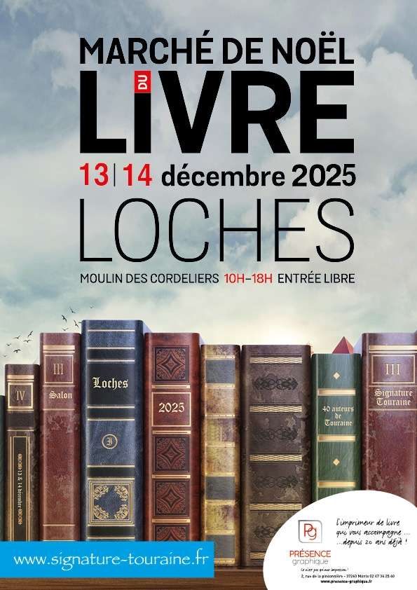 Affiche salon du livre Loches 2025