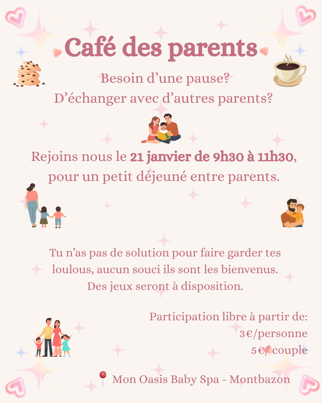 un moment d'échange bienveillant entre parents