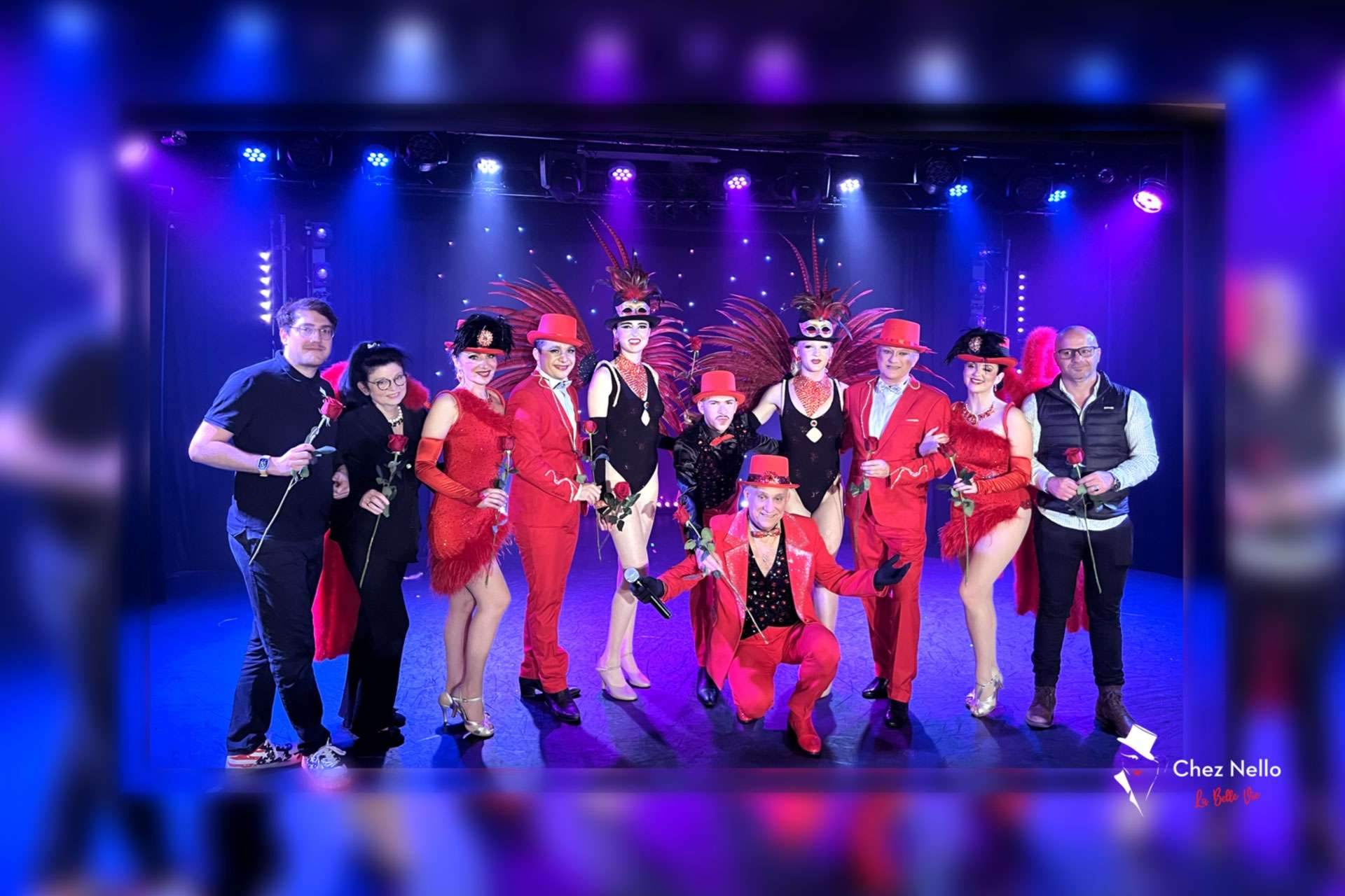 L'équipe du Cabaret Chez Nello La Belle Vie